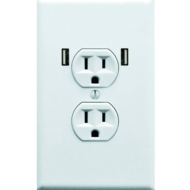 Witty Yeti Realistic Fake Electrical Outlet Prank Sticker 10 Pack. Easy To Apply Strong Adhesive Gag Power Socket and USB. Fun Stickers to Confuse Festival Goers, Bar Patrons, Airport Travelers & House Guests - Image 1